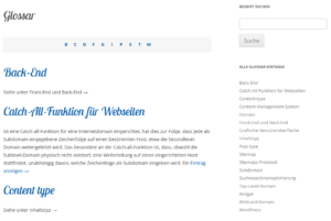 Mit WordPress ein Glossar erstellen