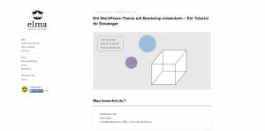 Ein WordPress-Theme mit Bootstrap entwickeln