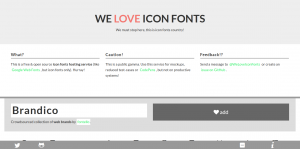 We love icon fonts
