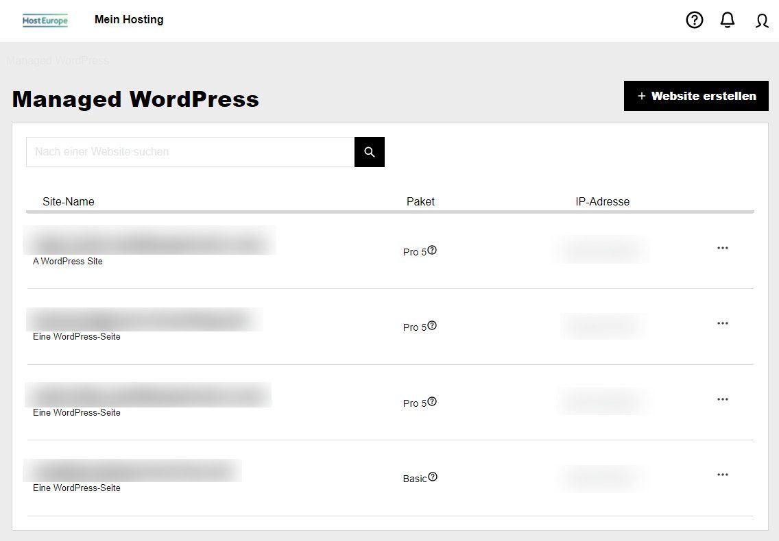 Abbildung: Managed WordPress: Website erstellen - WordPress vorinstalliert