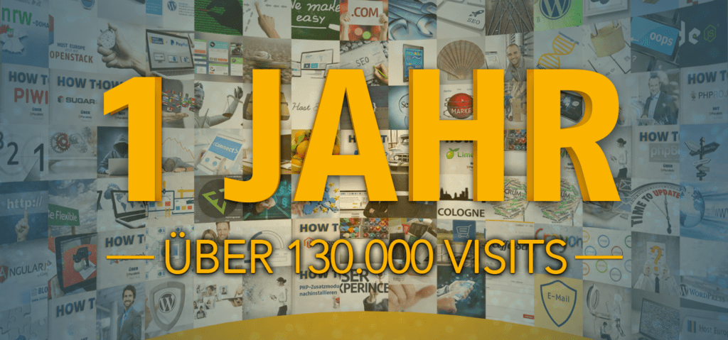 Titelmotiv: 1 Jahr Host Europe Blog
