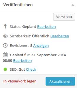 SEO Yoast_Veröffentlichen