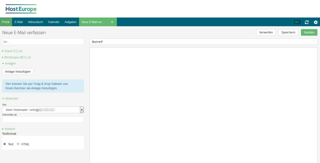 E MAILS BER WEBMAIL SCHREIBEN UND VERSENDEN visual data 6