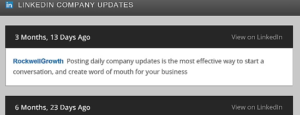 Abbildung - LinkedIn Company Updates