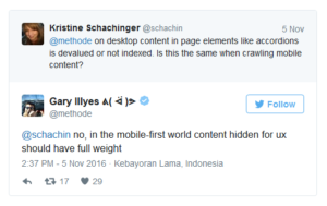 Abbildung - Tweet - Gary Illyes