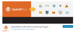 Abbildung - UpdraftPlus WP-Backup-Plug-In