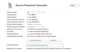 Abbildung - SecurePasswordGenerator