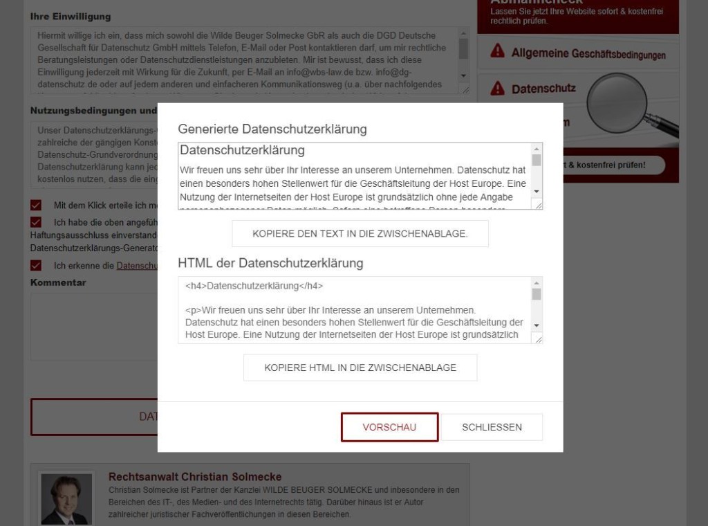So einfach erstellen Sie eine Datenschutzerklärung für Ihre Webseite