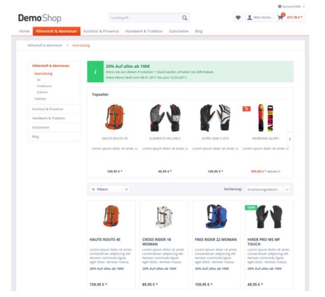 Abbildung - Shopware-Plugin - Rabatte-Produktpakete
