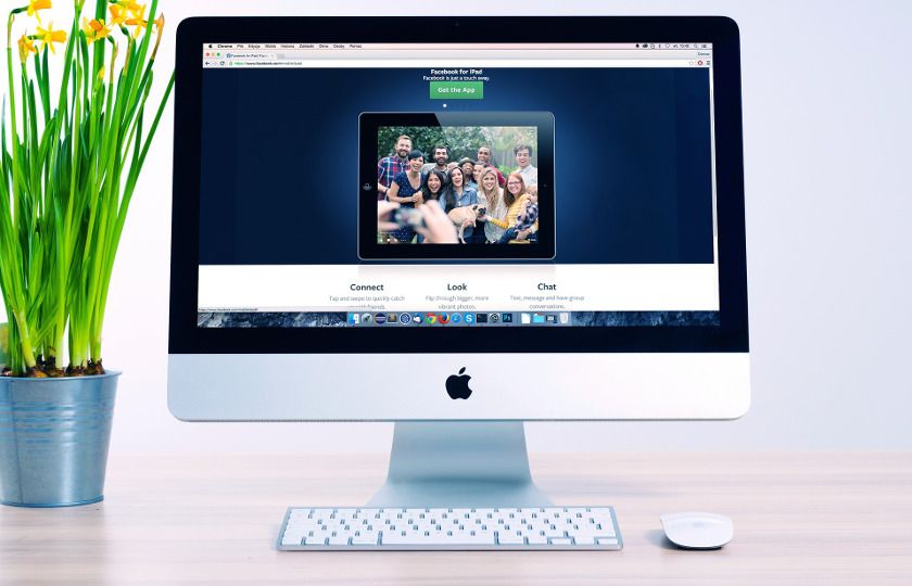 Titelmotiv Artikel Joomla Website erstellen Abbildung einer eleganten Webseite auf einem Screen