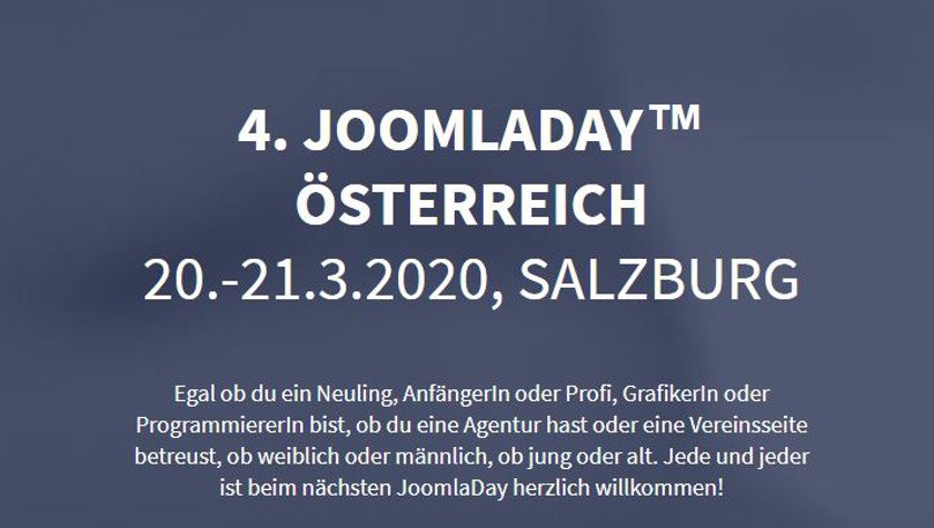 Abbildung JoomlaDay 2020 