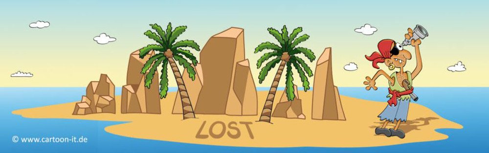 Abbildung - Karikatur auf der 404-Fehlerseite von cartoon-it.com