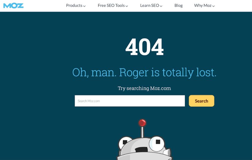 Abbildung_-_Die kreativsten 404-Fehlerseiten – Beispiel MOZ