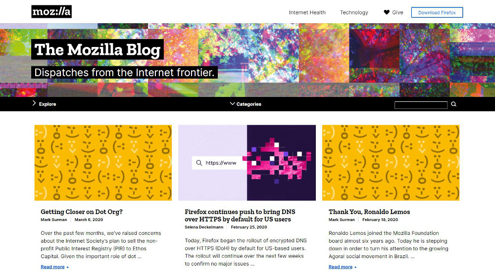 Abbildung_-_WordPress nutzen - Beispiel The Mozilla Blog