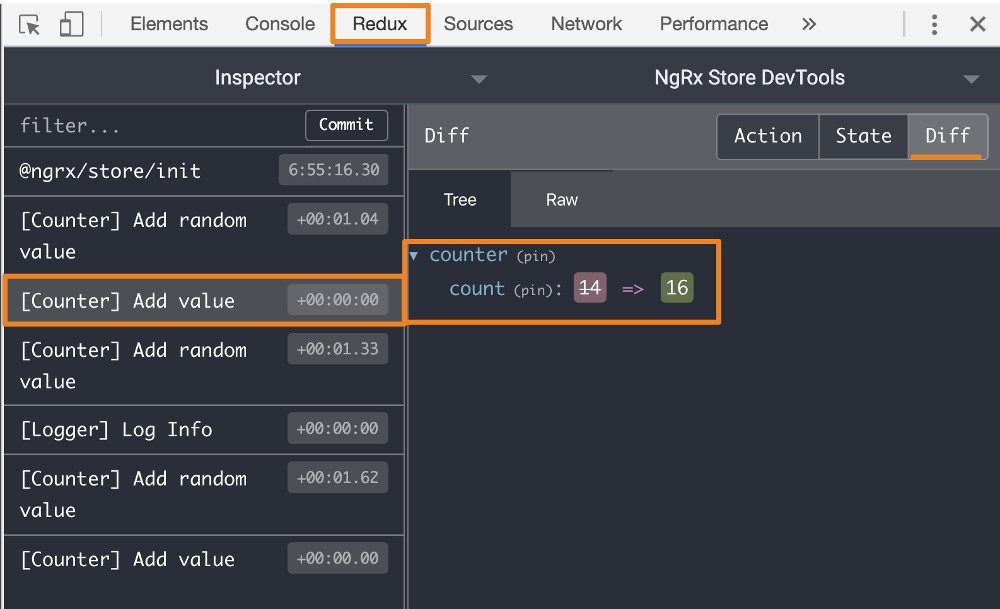 Abbildung - Redux DevTools - Übersicht