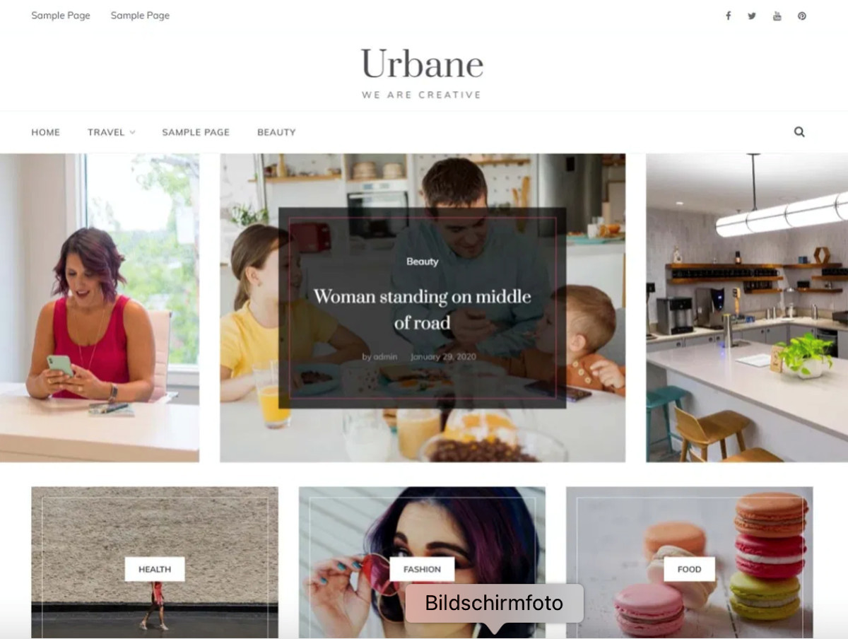 Die besten kostenlosen WordPress Themes für 2021 – Abbildung – Urbane
