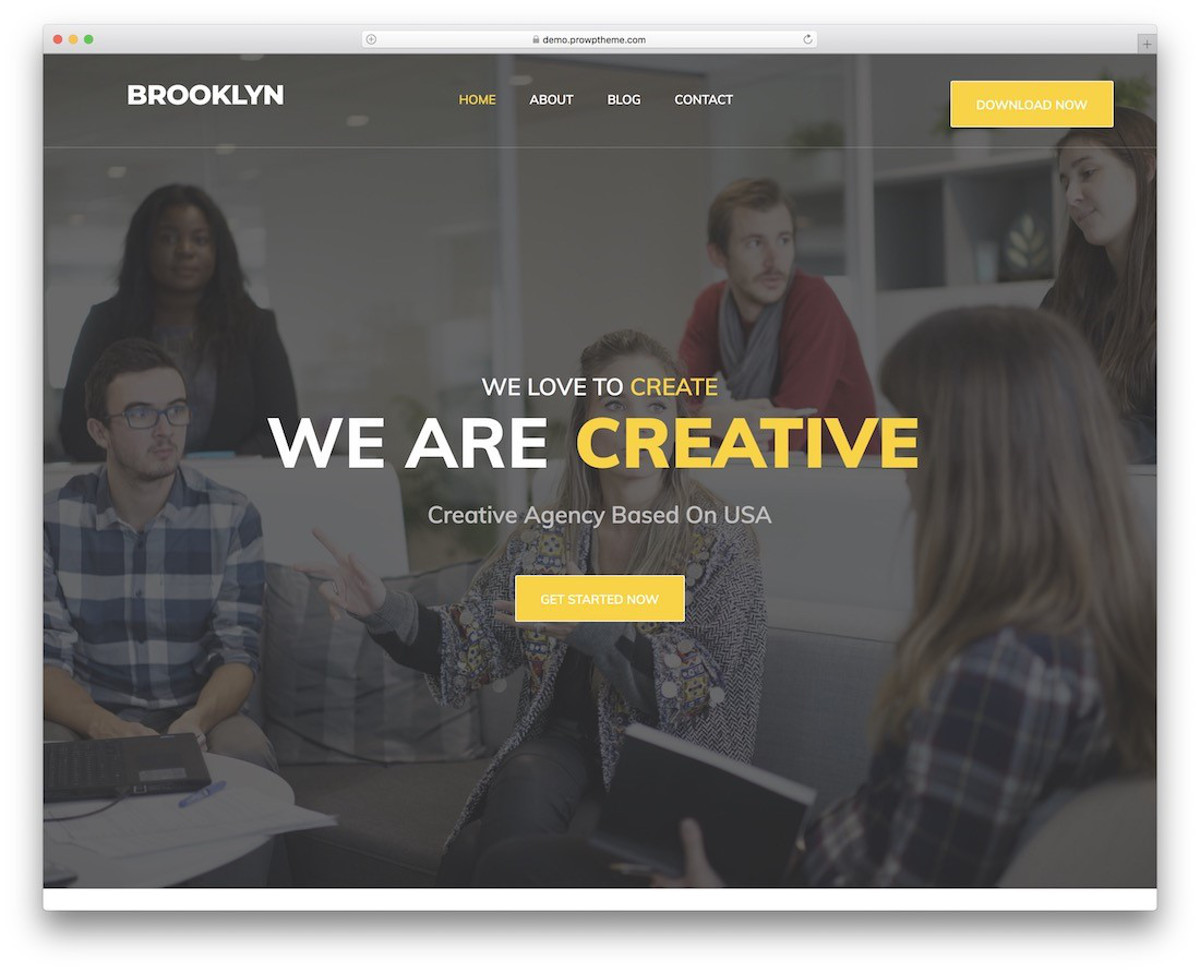 Die besten kostenlosen WordPress Themes für 2021 – Abbildung – Brooklyn Lite