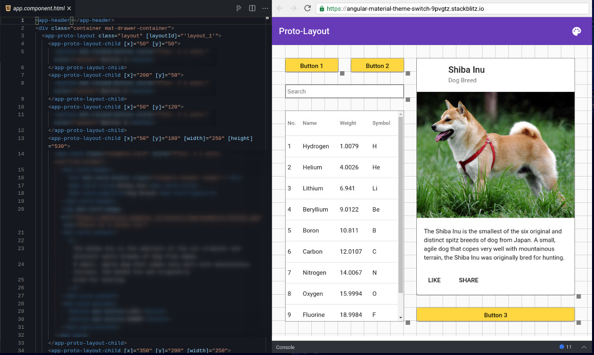 Frontend-First Abbildung: Online-Beispiel (Edit-Modus: Shift + Enter)