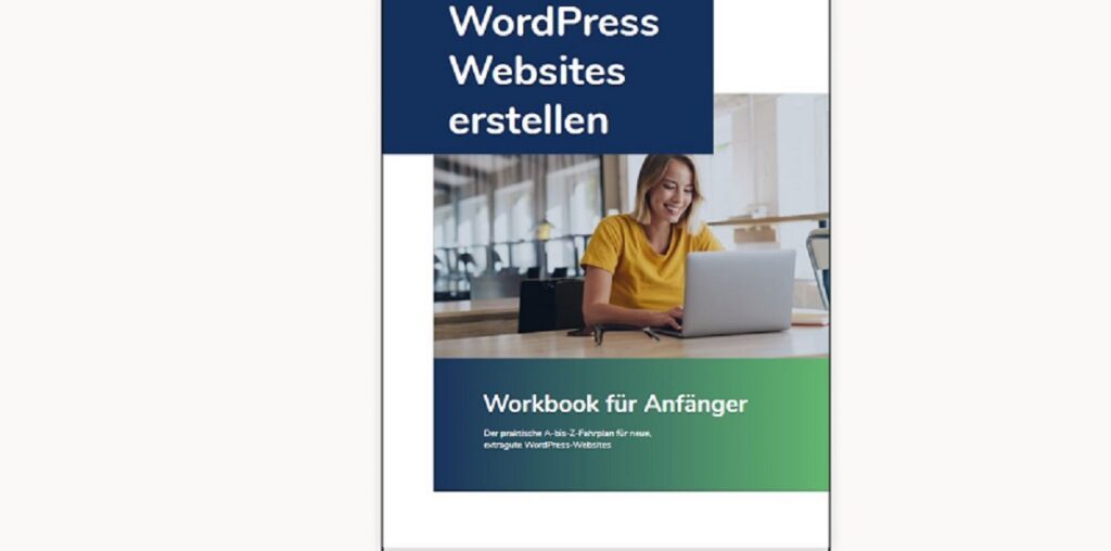 Zum kostenlosen Workbook WordPress Websites erstellen