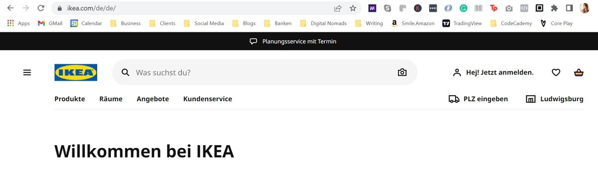 Produktkategorien Ikea