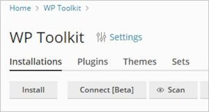 Abbildung 2 - WP Toolkit