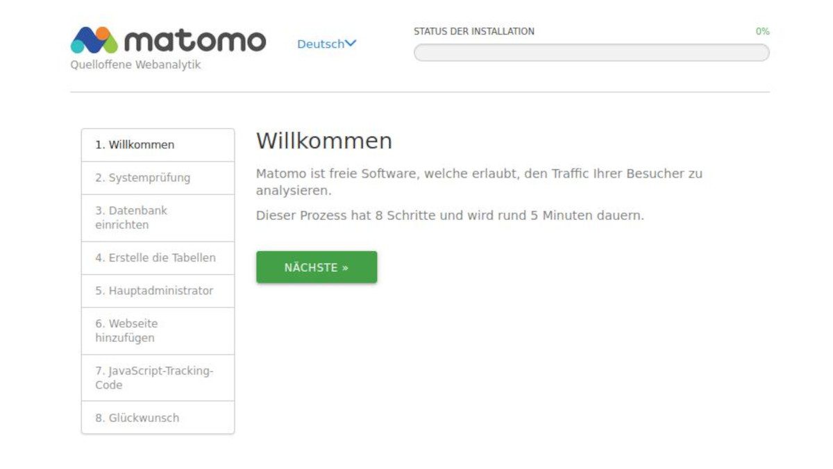 Abbildung: Der Installationsassistent führt durch die Installation.