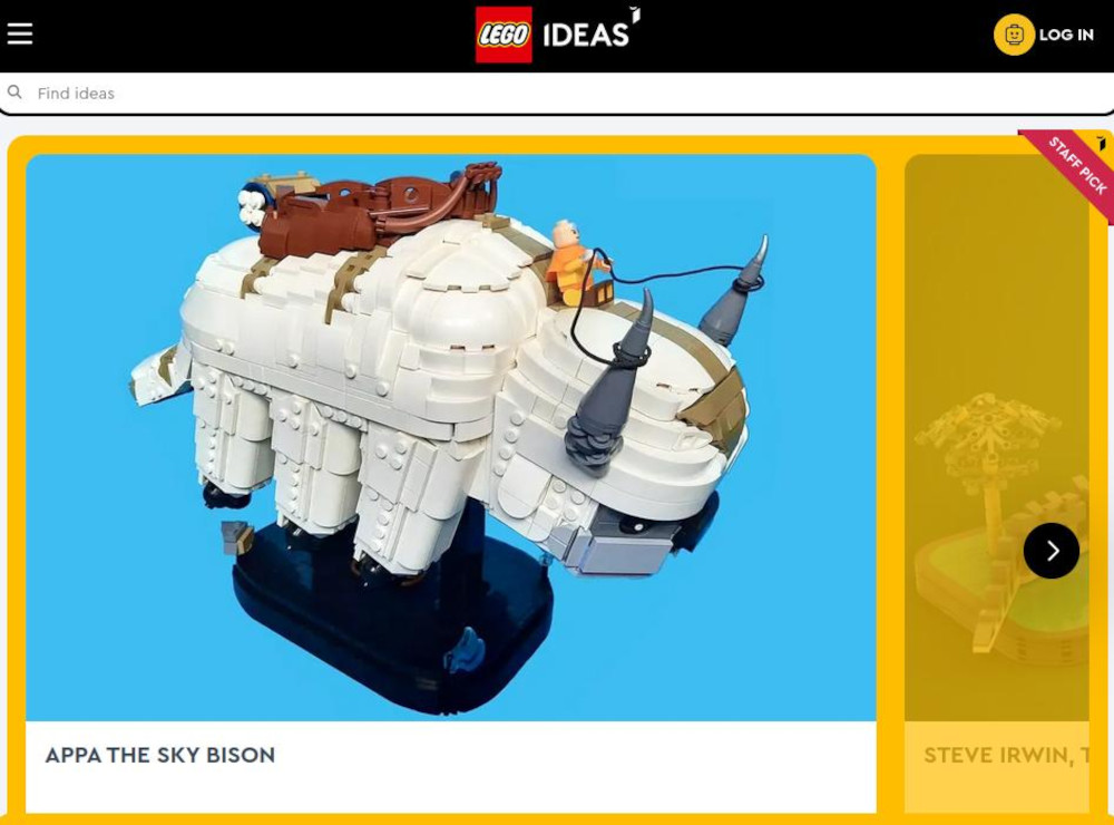 Abbildung: LEGO Ideas bringt LEGO mit seinen Kunden zusammen.