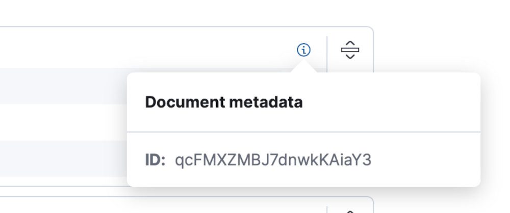 Performante Suche Abbildung 2 - Document metadata ID