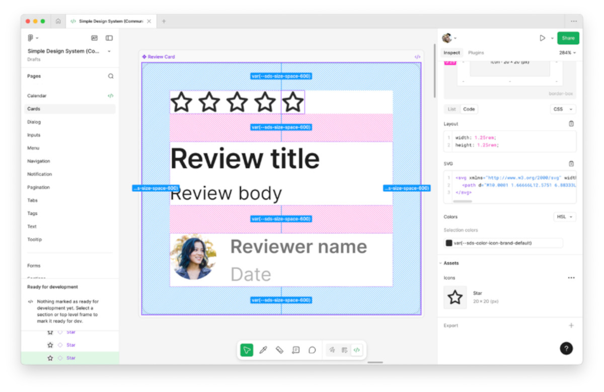 Abbildung: Informationen bei grafischen Assets wie SVG-Icons