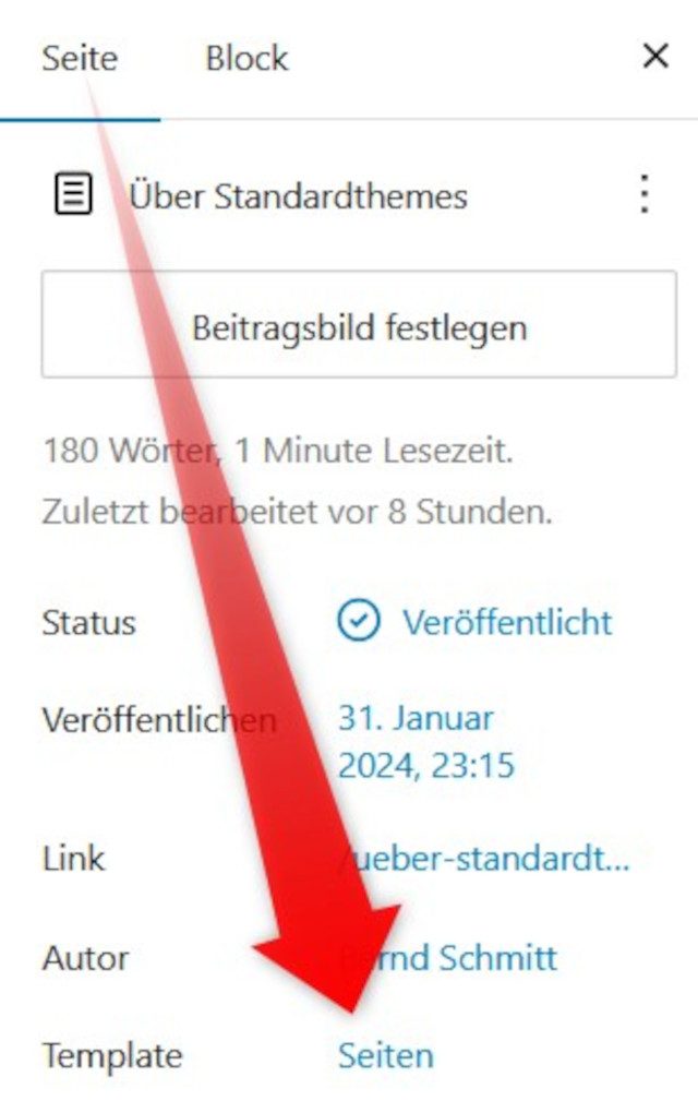 Abbildung: Die Zuweisung von Templates