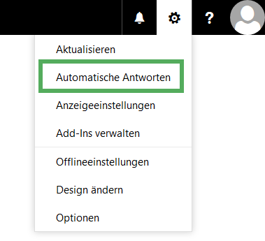 Nicht ihre einstellungen können für antworten automatische Senden automatischer